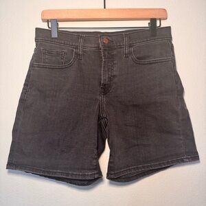 GAP Black Denim Shorts Size 27 Mid Rise 5” Inseam Stretch Generation Good